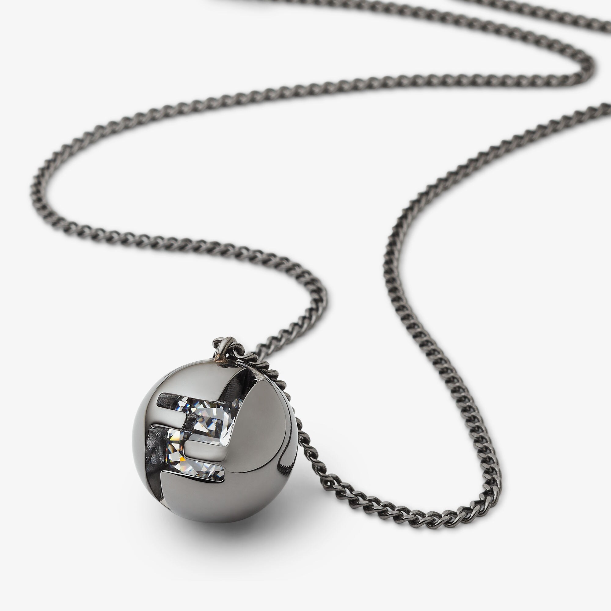 フェンディ スフィア ネックレス ルテニウム仕上げ ブラック | Fendi