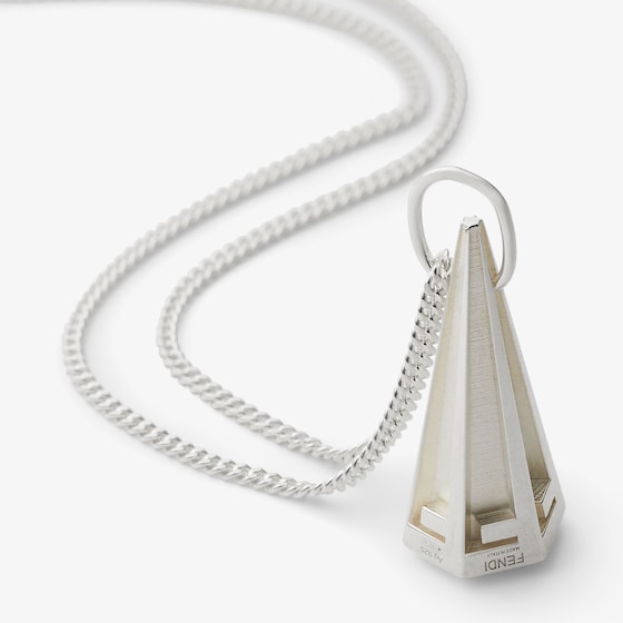 Fendi Thin chain link necklace made of sterling 925 for | Thumbnail 2