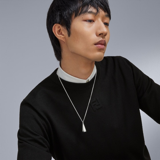 Fendi Thin chain link necklace made of sterling 925 for | Thumbnail 4