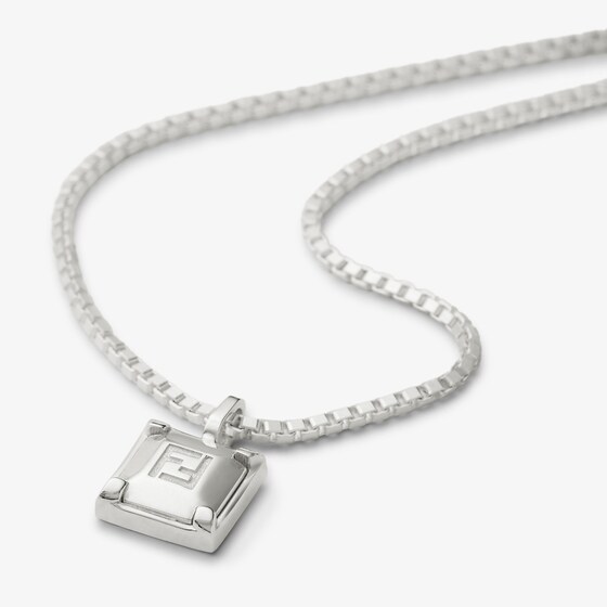 Fendi Thin necklace with box chain-link, made of sterling 925 | Thumbnail 2