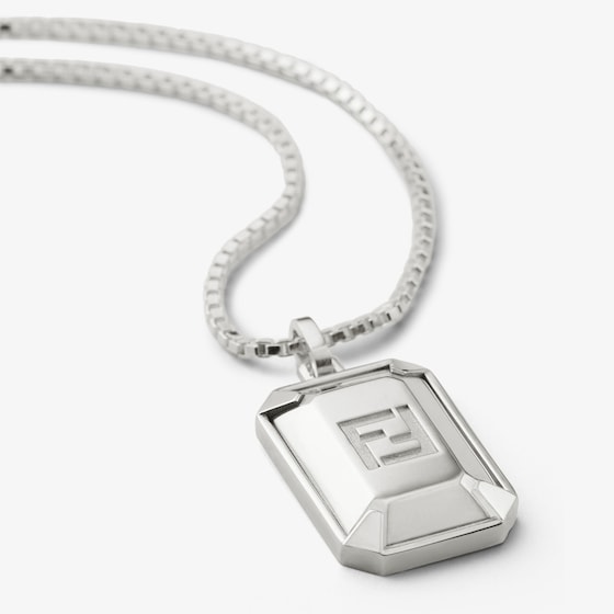 Fendi Thin necklace with box chain-link, made of sterling 925 | Thumbnail 2