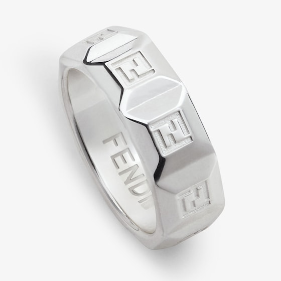 Fendi Wide-band ring made of sterling 925 for an extraordinary | Thumbnail 2