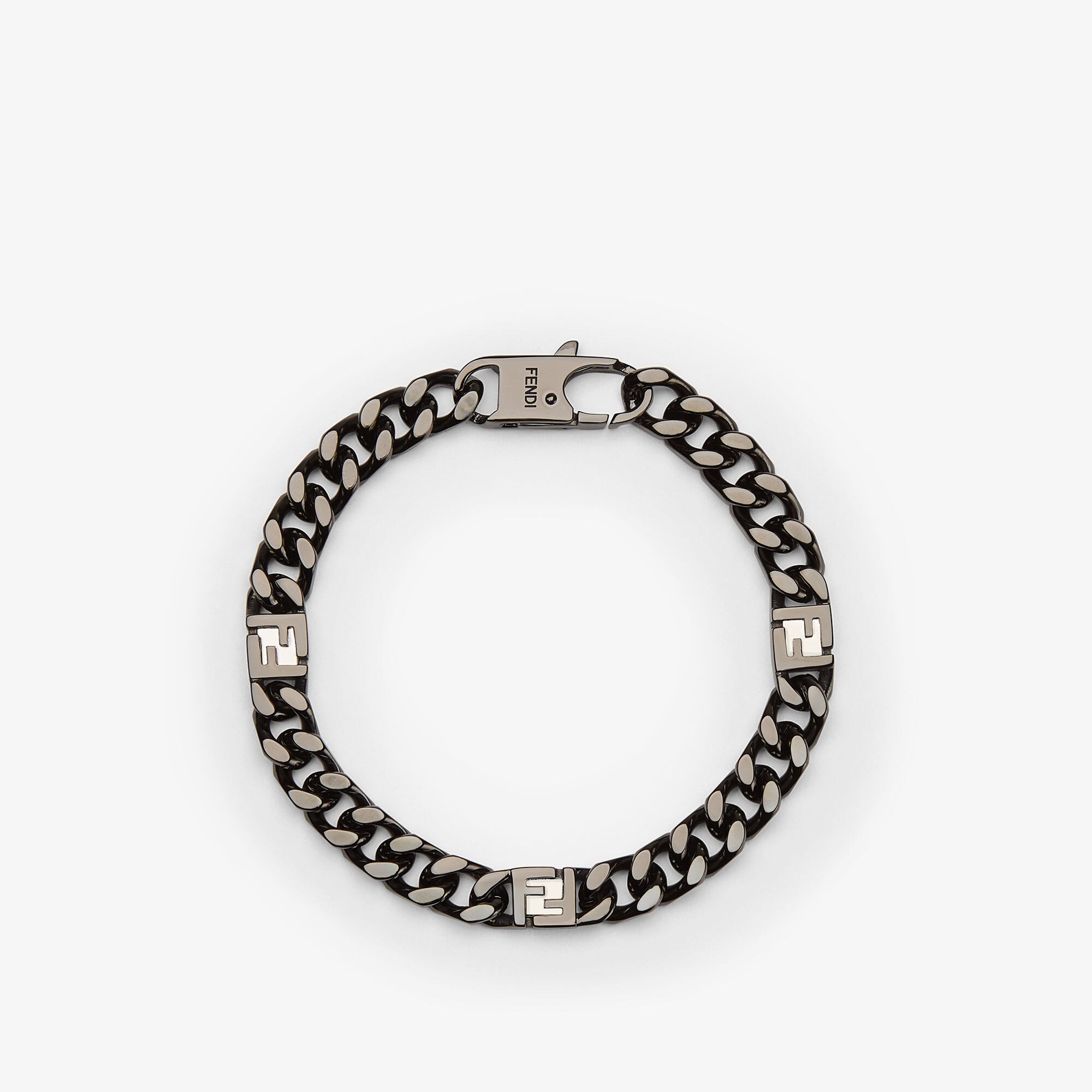 FF Cube Bracelet Ruthenium finish Black | Fendi