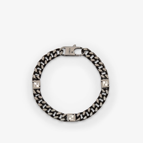 Fendi Ff Cube Bracelet In Silver