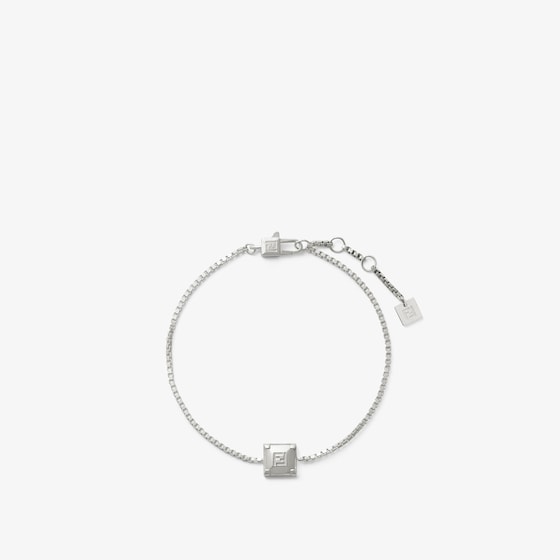 Fendi Slim bracelet with box chain link, made of sterling 925 | Thumbnail 2