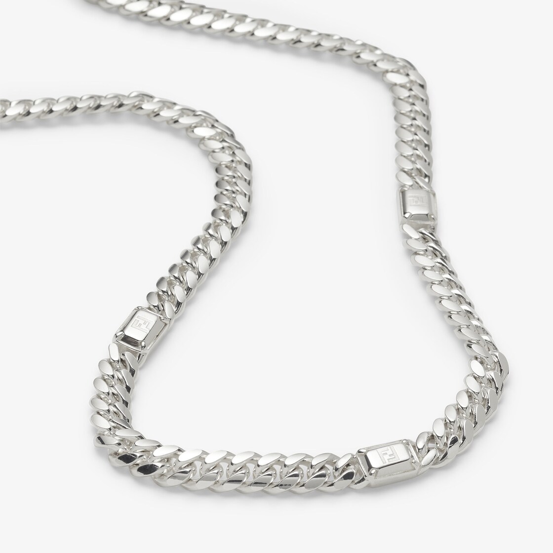 Fendi 925 Necklace Sterling 925 Silver - Image 2/2
