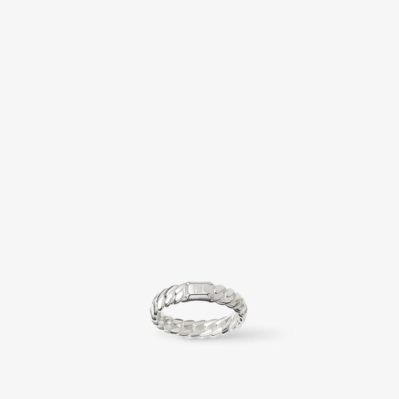 Fendi Chain link ring made of sterling 925 for an extraordinary