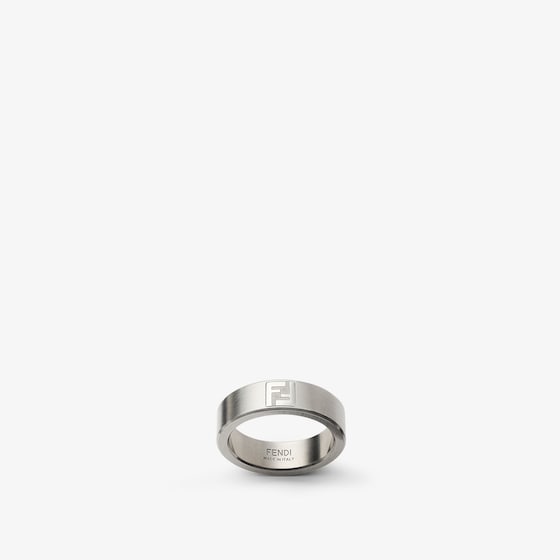 Fendi Ff Ring In Brown