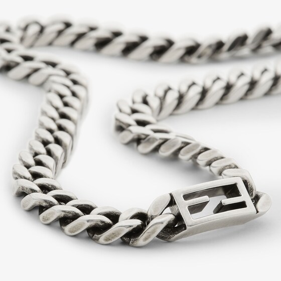 Fendi Tube necklace, with curb-chain links and the iconic | Thumbnail 2
