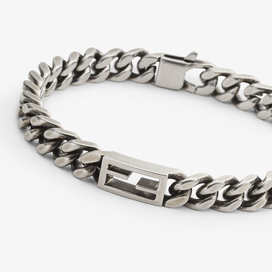 Fendi Tube bracelet, with curb-chain links and the iconic | Thumbnail 3