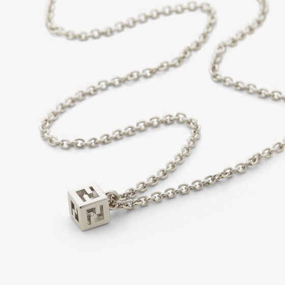 Fendi Necklace with a thin chain and a three-dimensional cube | Thumbnail 2