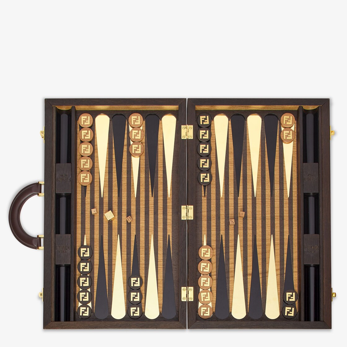 Grand jeu de backgammon Fendi Roma