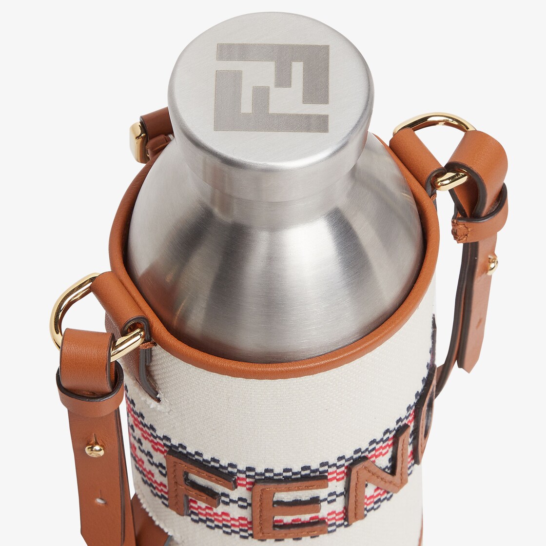 FFボトルホルダー ファブリック ベージュ | Fendi