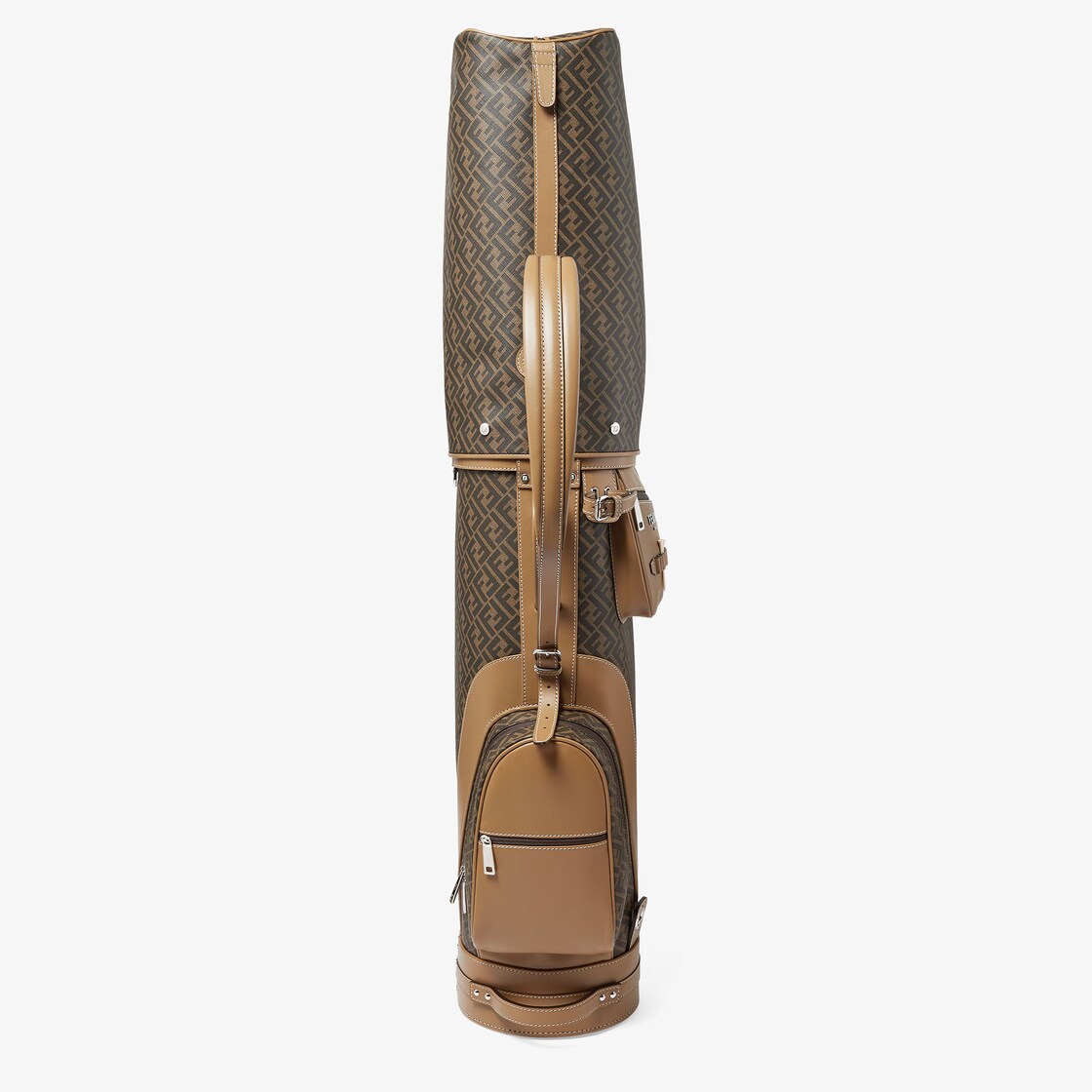 Fendi Diagonal Golf Bag Fabric Brown