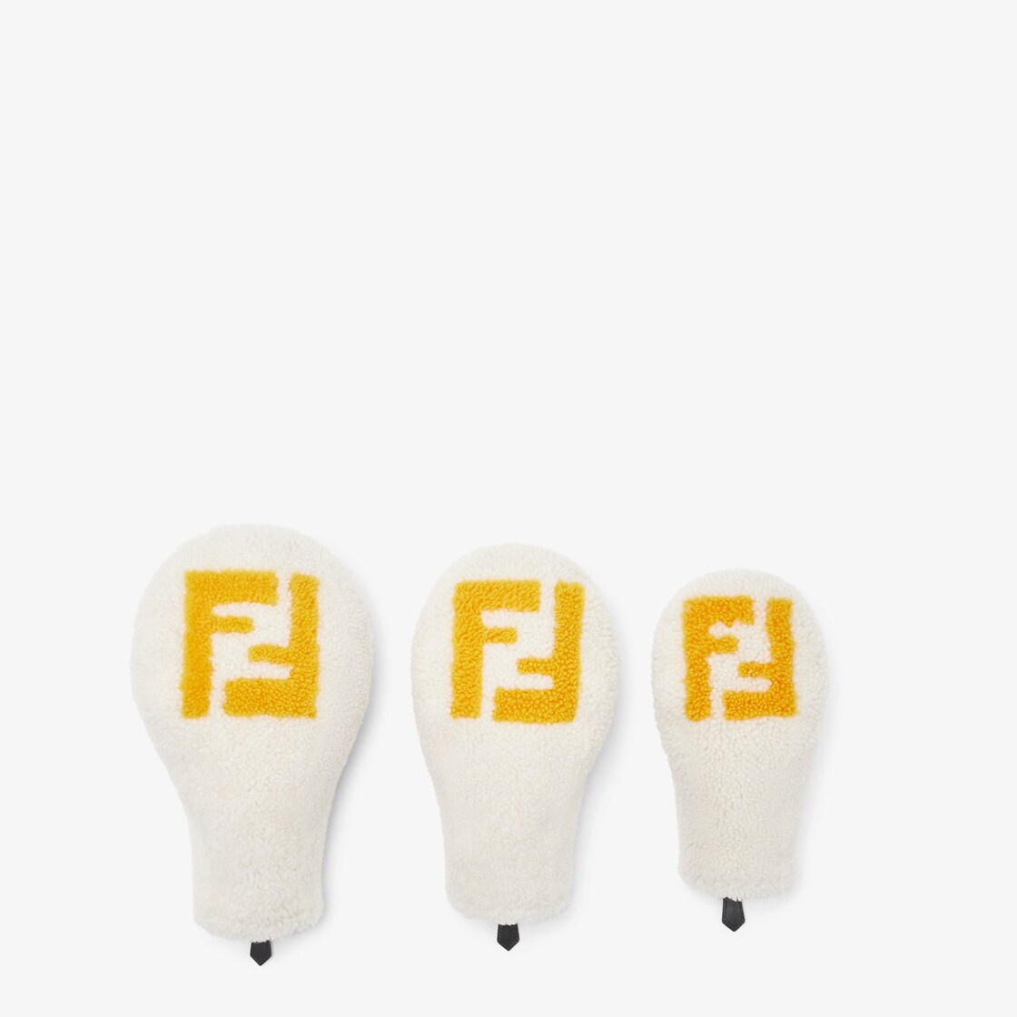 FF Golf Club Headcovers Set Fur White - Image 1/4