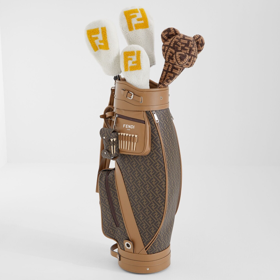 FF Golf Club Headcovers Set Fur White - Image 4/4