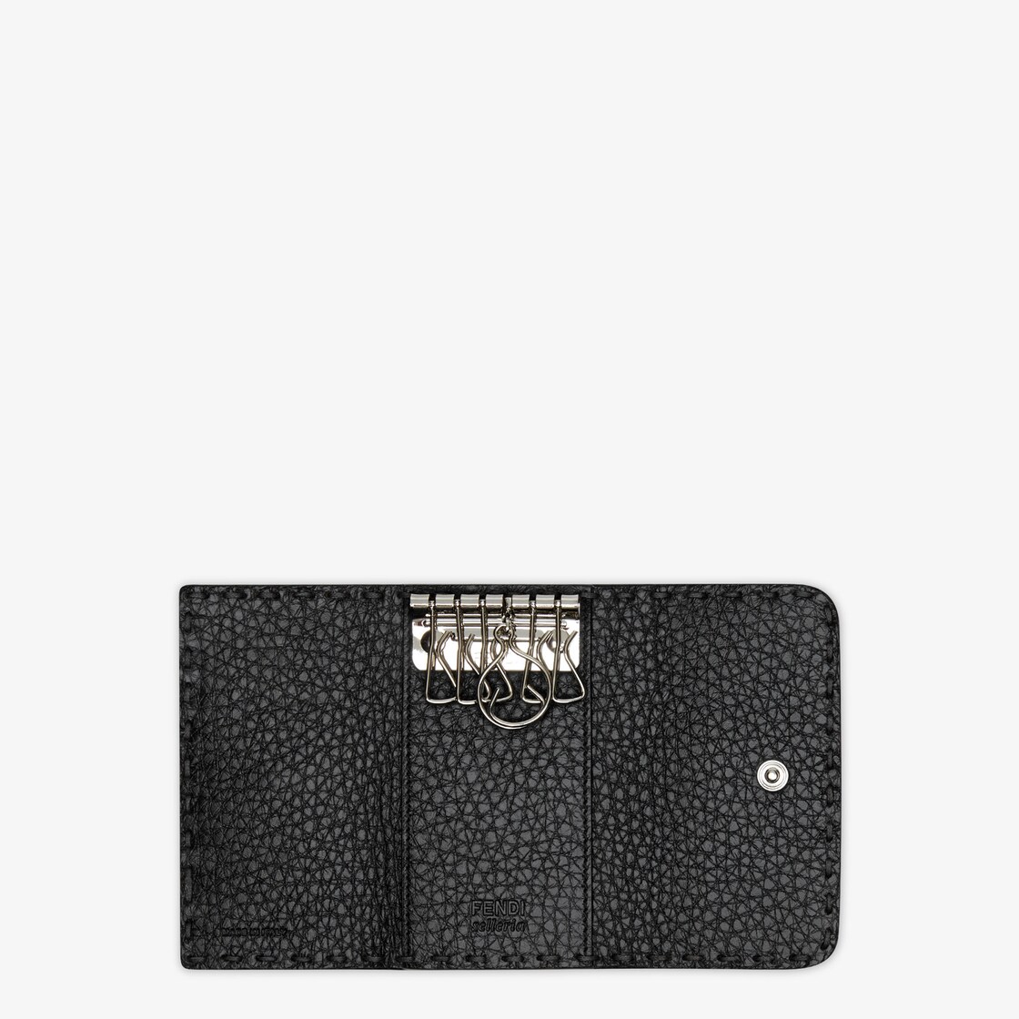 Key Ring - Black leather pouch | Fendi