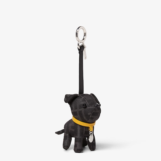 Fendi Bag charm made of black FF jacquard | Thumbnail 2