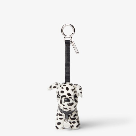 Fendi Bag charm made of black and white spotted pony hair-effect
