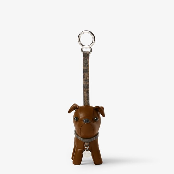 Fendi Bag charm made of brown leather