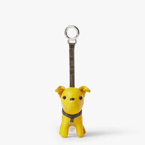 Fendi Bag charm made of yellow leather