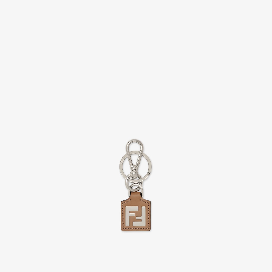FFスクエア キーホルダー レザー ベージュ | Fendi FFスクエア キーホルダー レザー ベージュ | Fendi