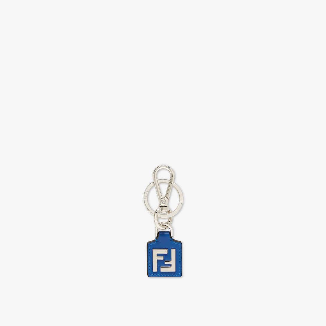 FFスクエア キーホルダー レザー ブルー | Fendi FFスクエア キーホルダー レザー ブルー | Fendi