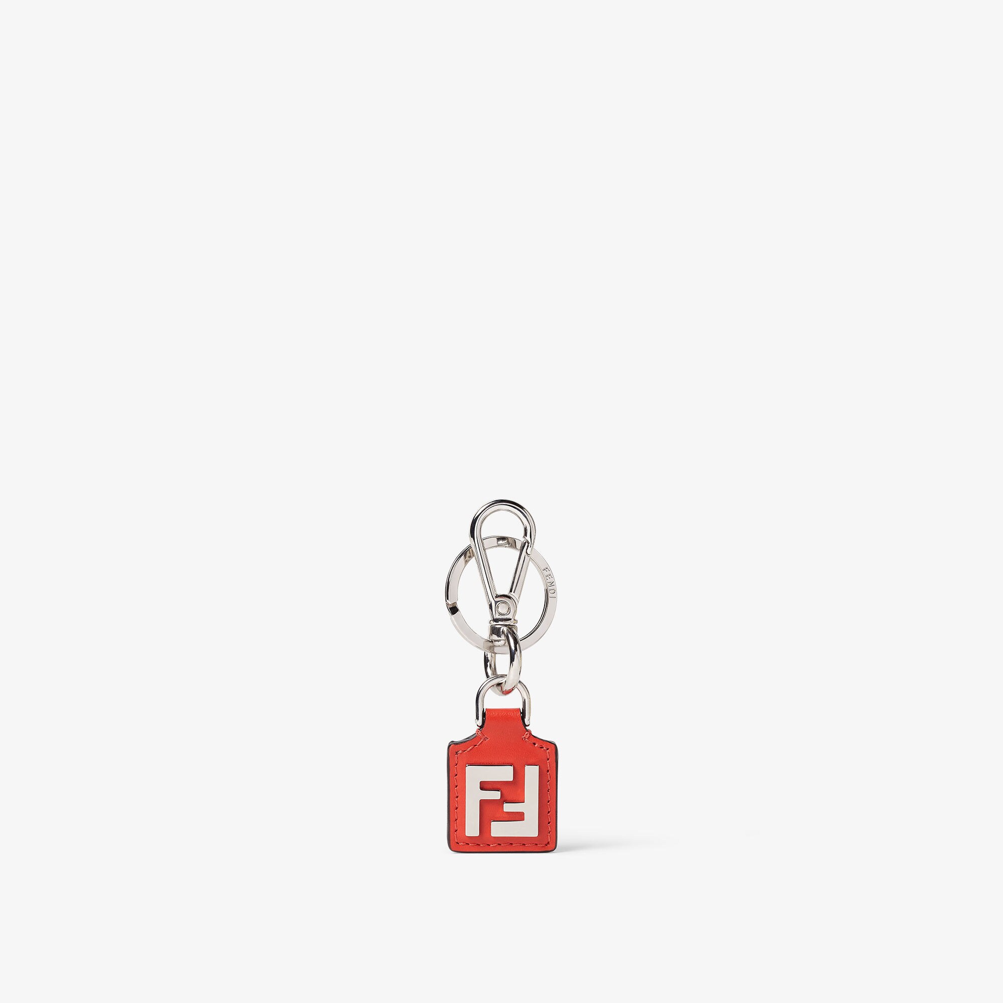 FFスクエア キーホルダー レザー レッド | Fendi