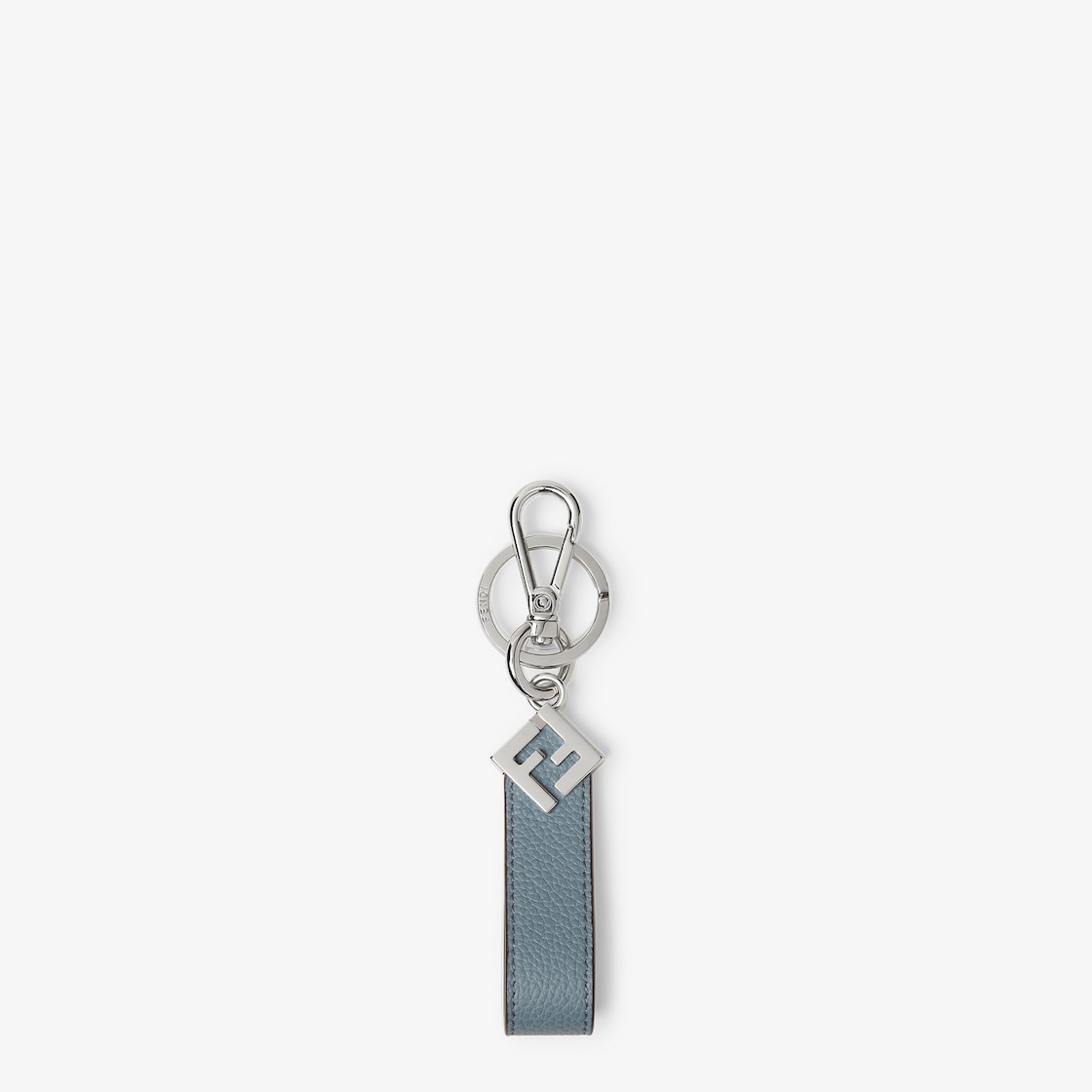 FF Squared Key Ring Leather Light blue - Image 1/1