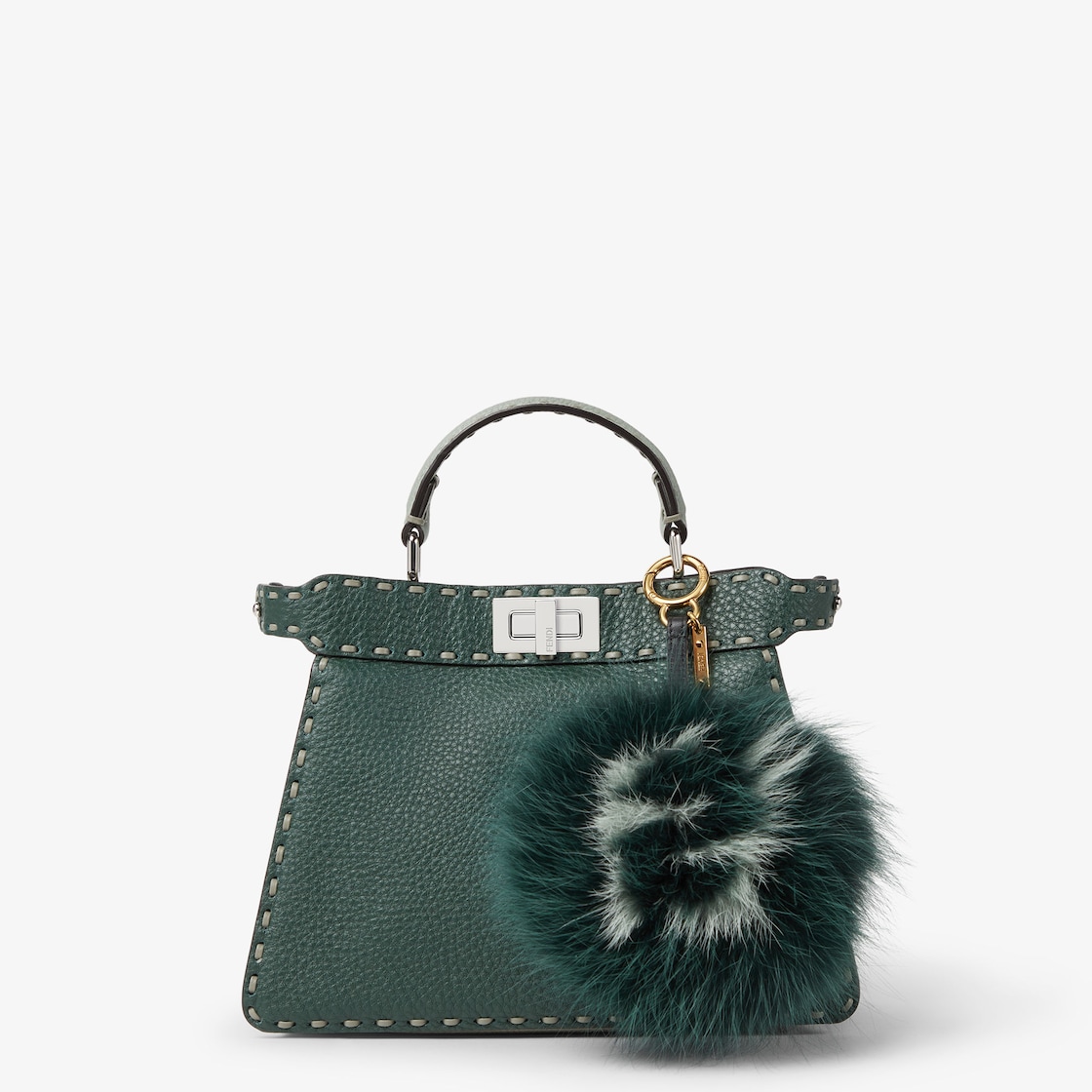 Pompom Charm Fur Green - Image 3/3