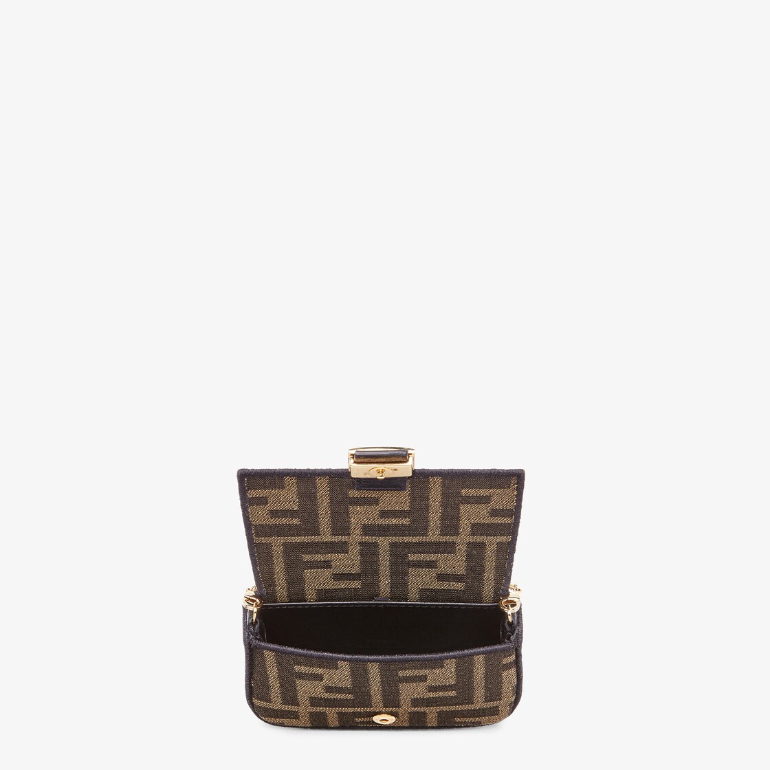 Nano Baguette Charm - Brown fabric charm | Fendi