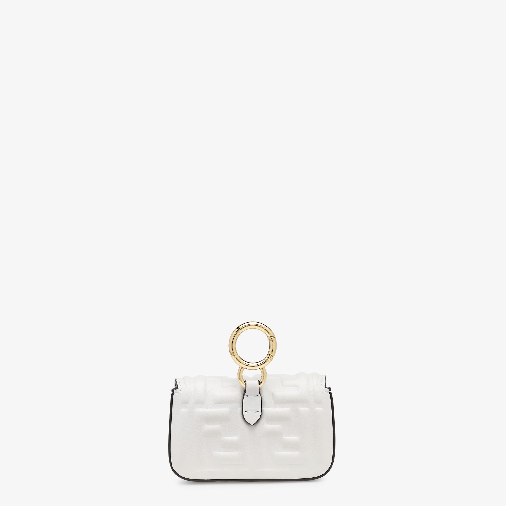 Nano Baguette Charm - White nappa leather charm | Fendi