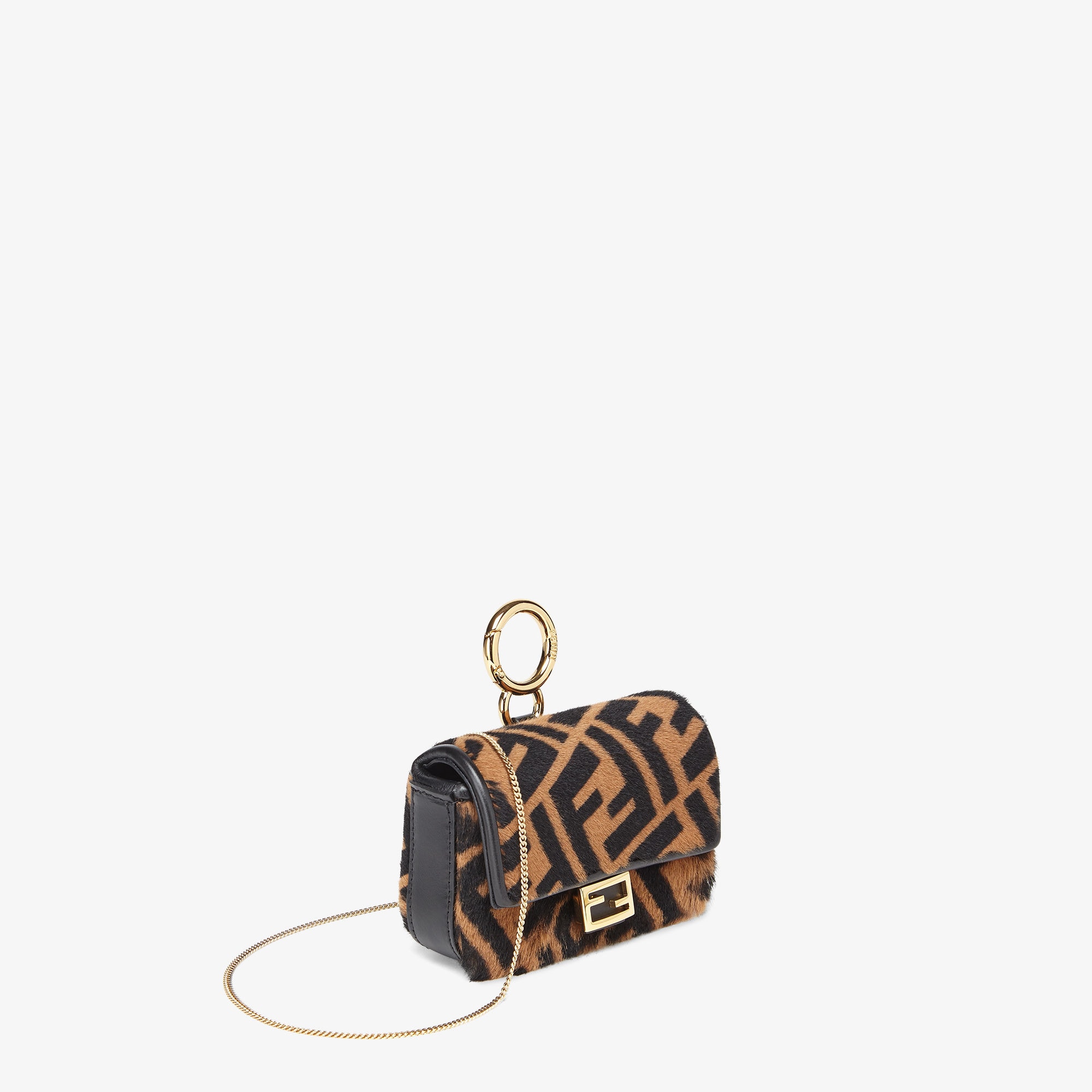 Nano Baguette Charm - Brown | FENDI US