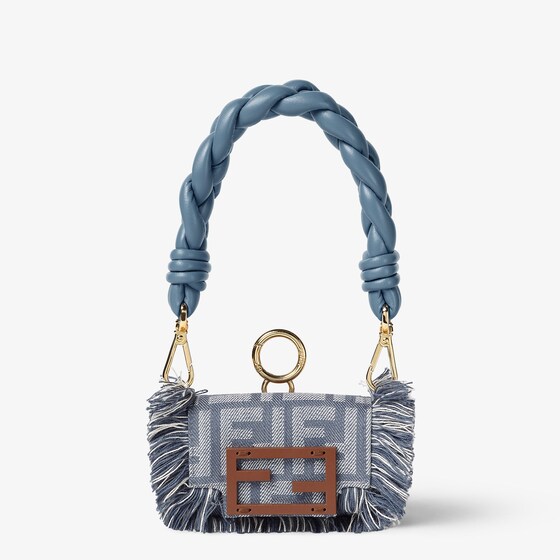 Fendi Nano Baguette Charm In Blue