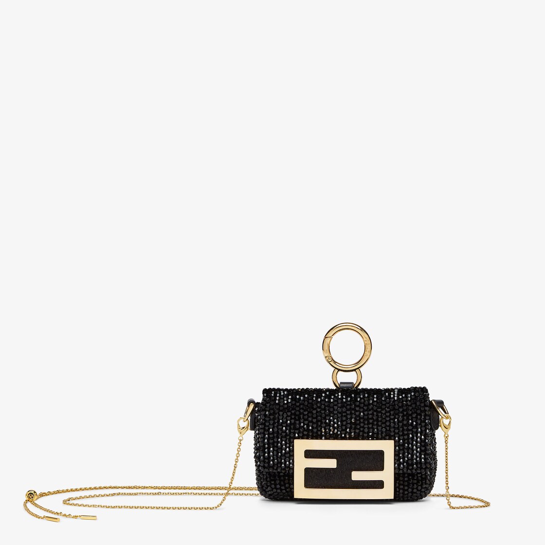 Nano Baguette Charm Sequins or crystals Black - Image 1/4