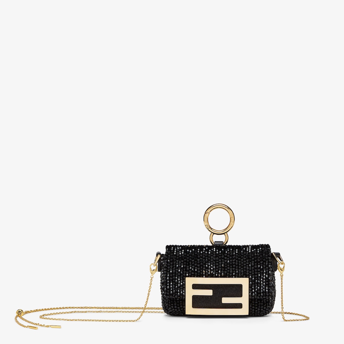 Nano Baguette Charm Sequins or crystals Black - Image 1/4