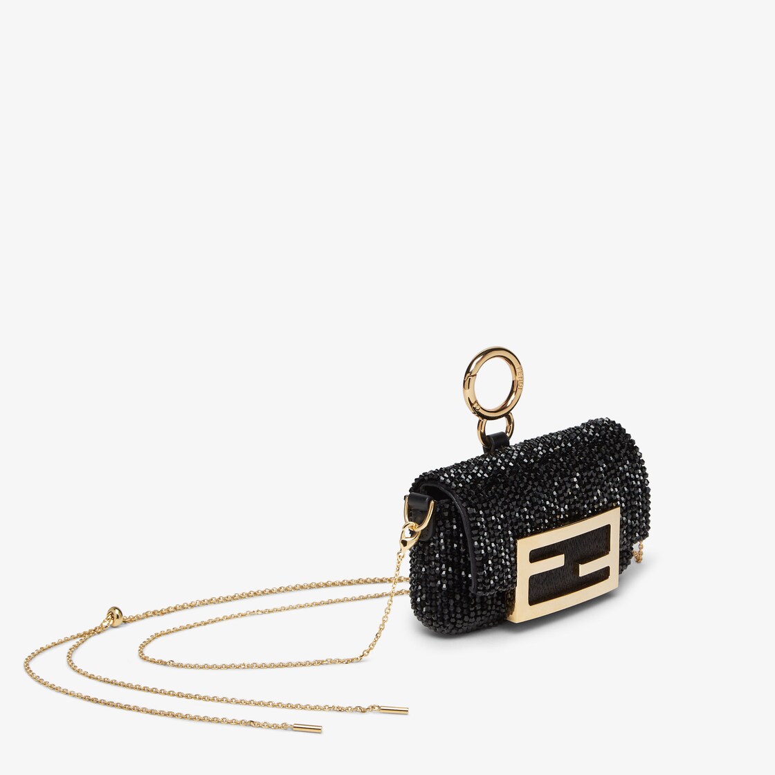 Nano Baguette Charm Sequins or crystals Black - Image 2/4