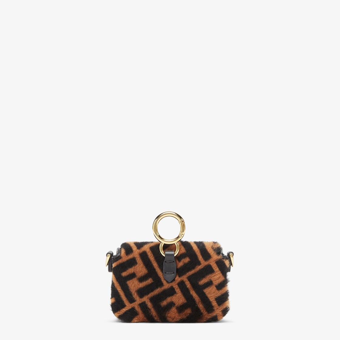 Nano Baguette Charm Fur Brown | Fendi