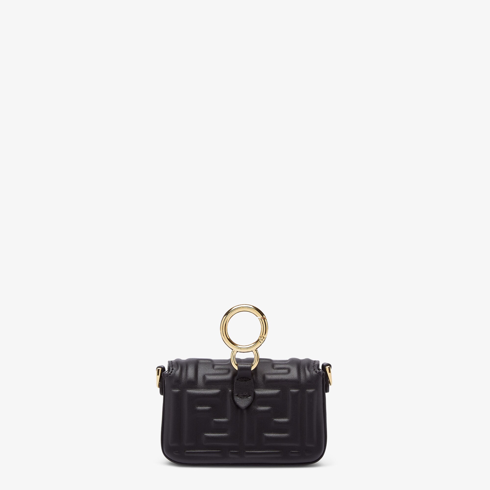 ナノ バゲット チャーム レザー ブラック | Fendi