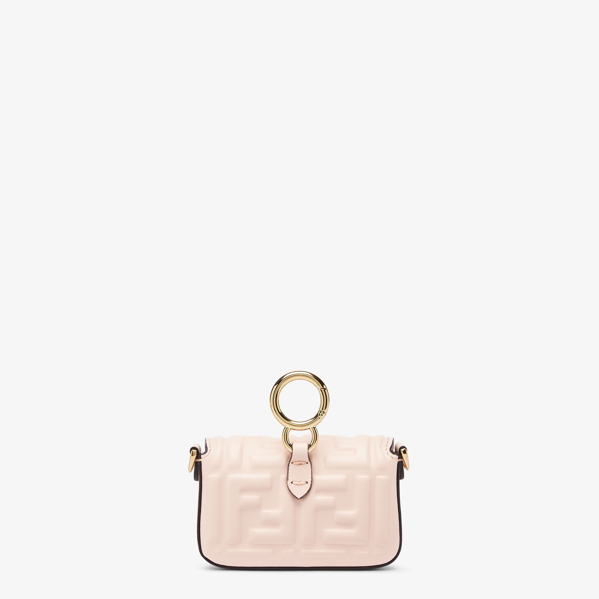 Nano Baguette Charm - Charm in pink nappa leather | Fendi