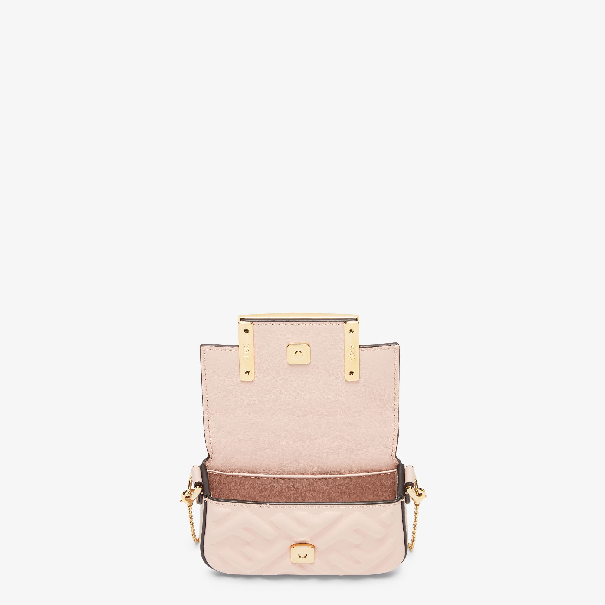 Nano Baguette CharmCharm in pink nappa leather