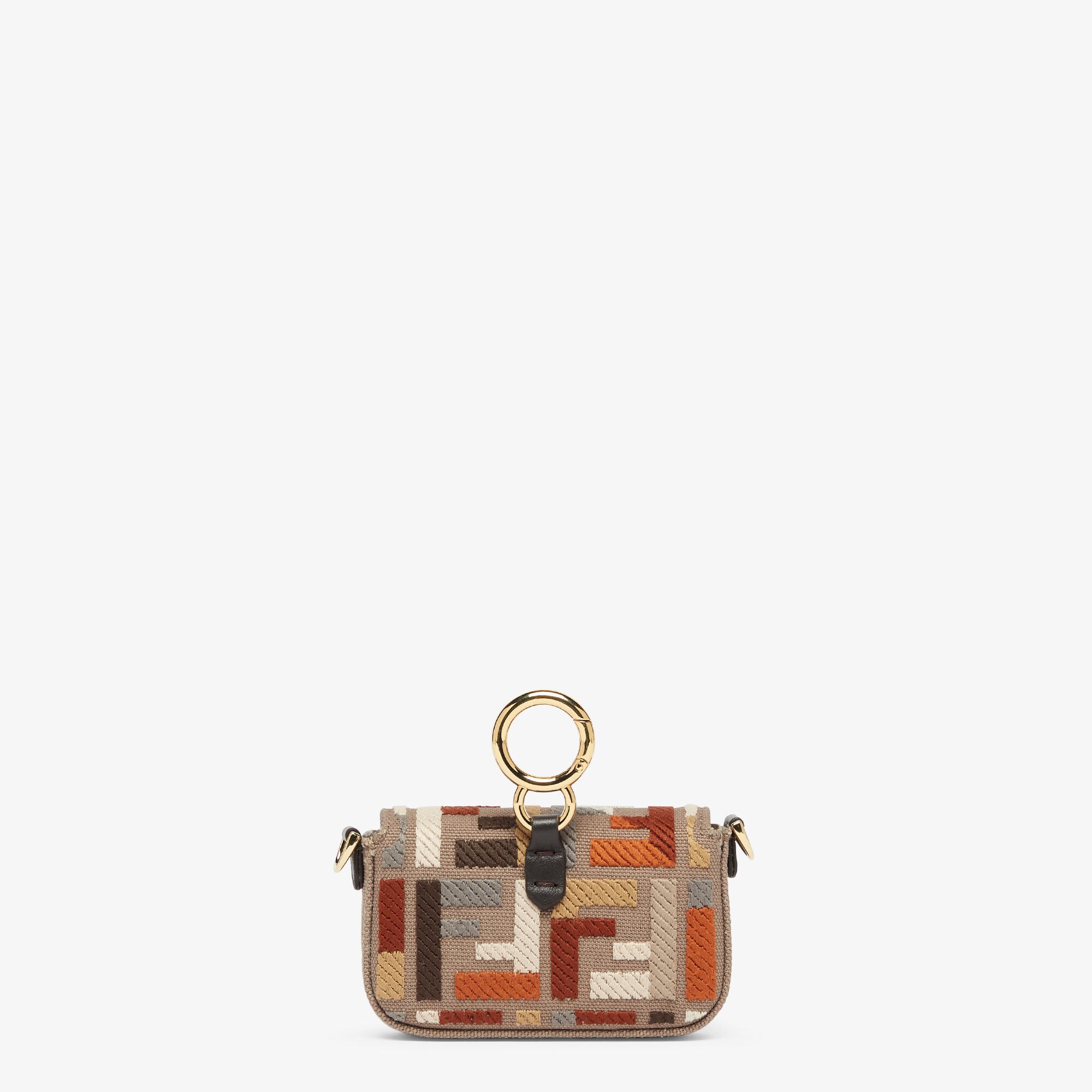 ナノ バゲット チャーム ファブリック グレー | Fendi