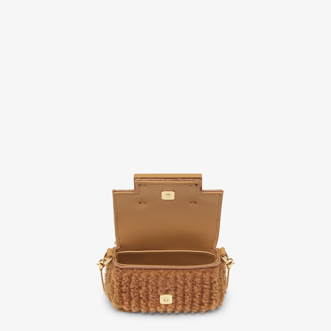Nano Baguette Charm Fur Beige - Image 4/4