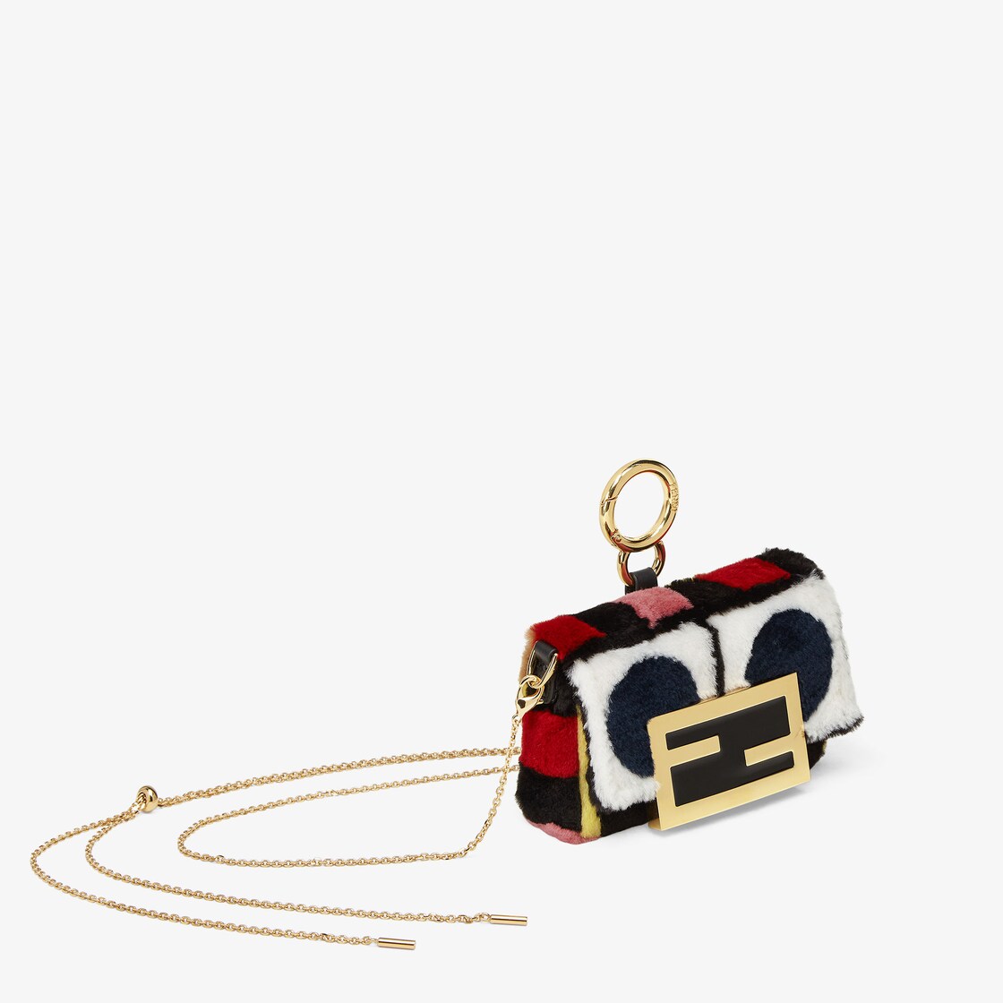Nano Baguette Charm Fur Multicolour - Image 2/4