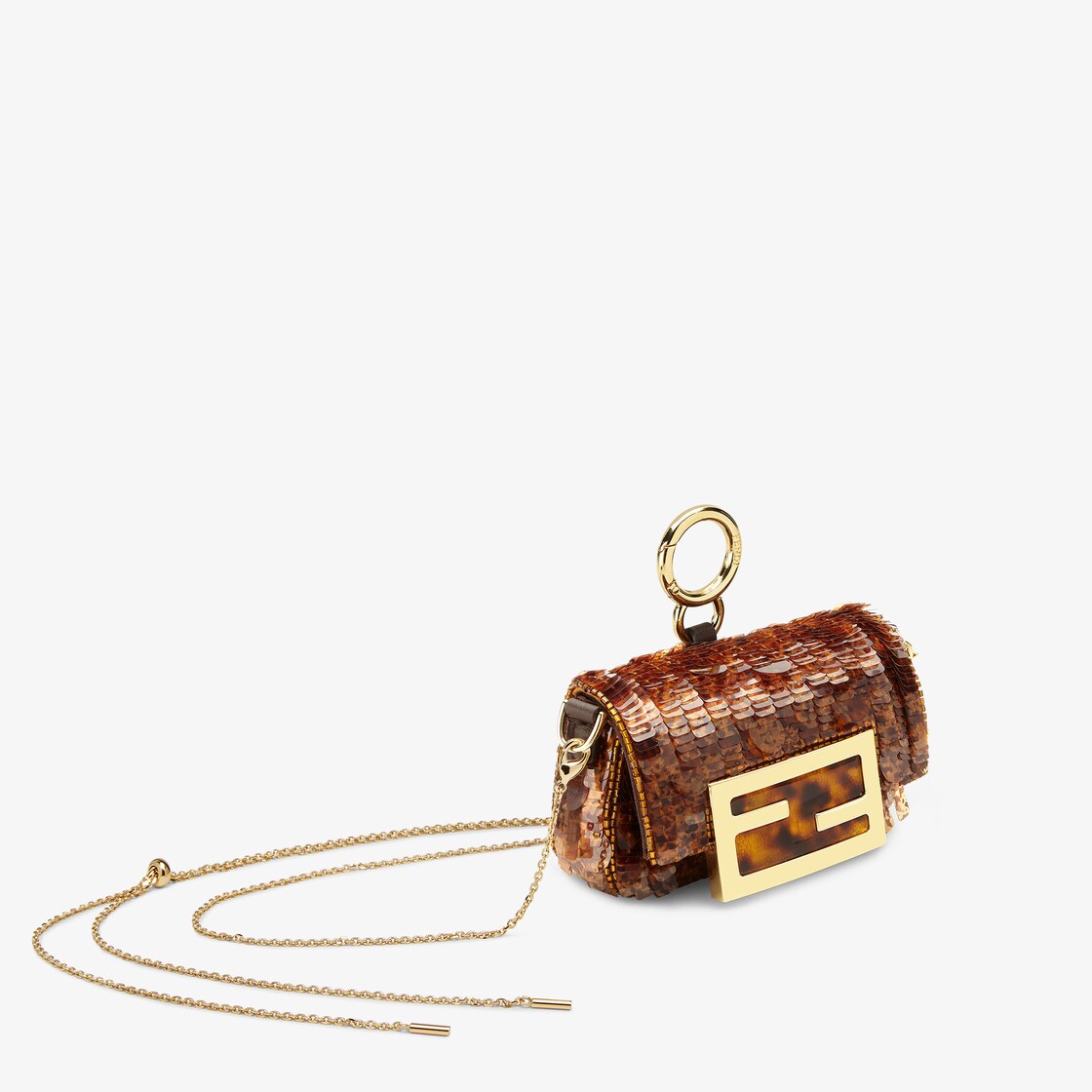 Nano Baguette Charm Sequins or crystals Brown - Image 3/6