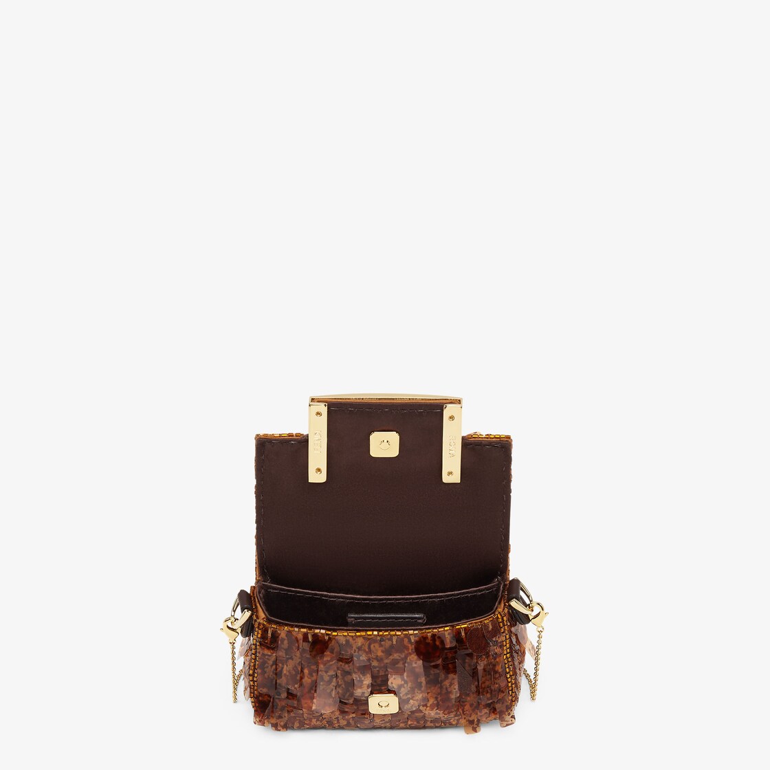 Nano Baguette Charm Sequins or crystals Brown - Image 5/6