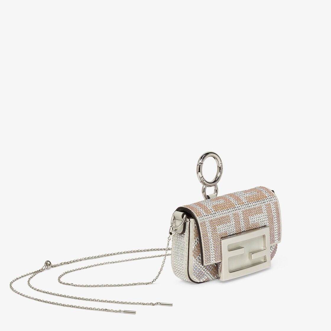 Nano Baguette Charm Sequins or crystals Silver - Image 2/5