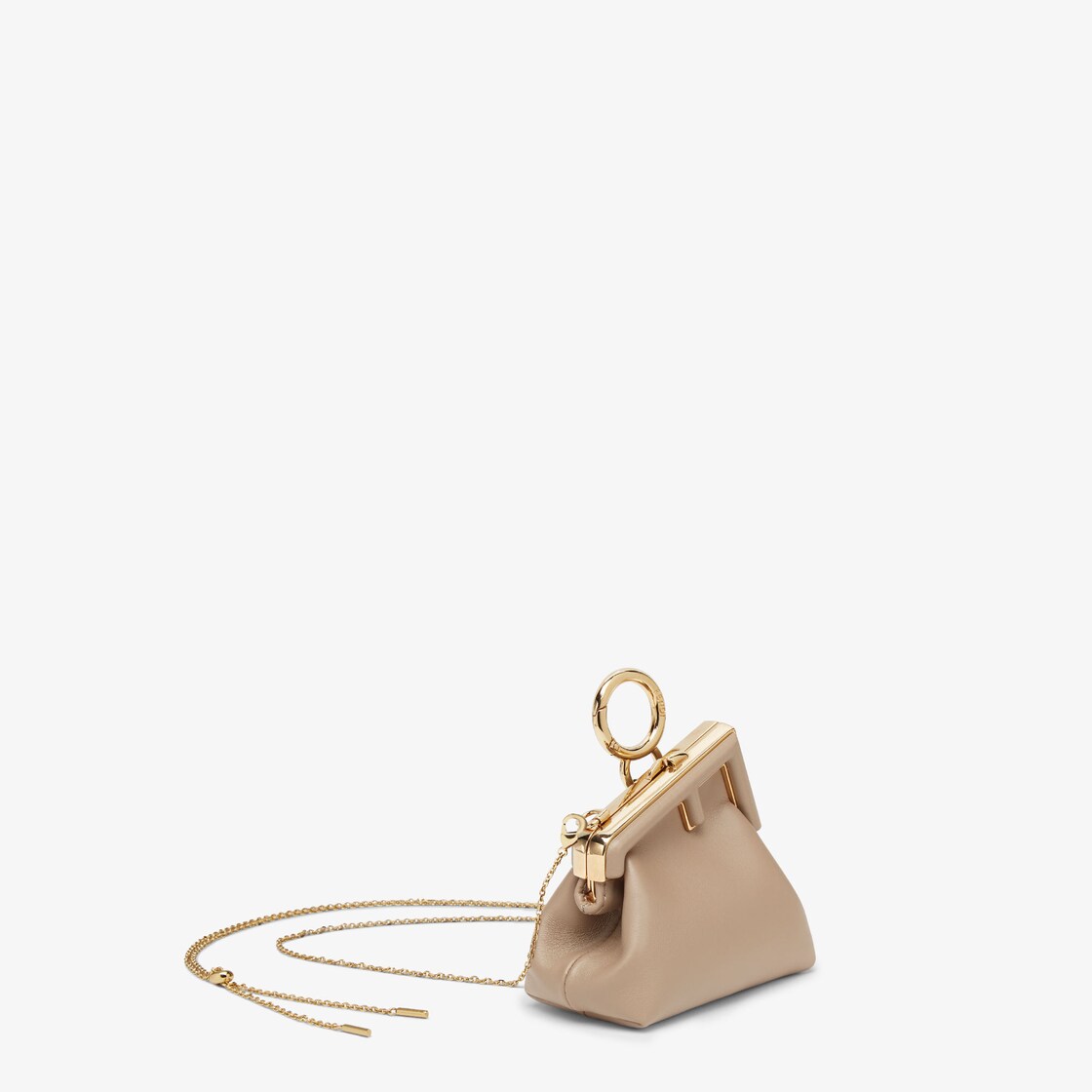 Nano Fendi First Charm Leather Beige - Image 2/4