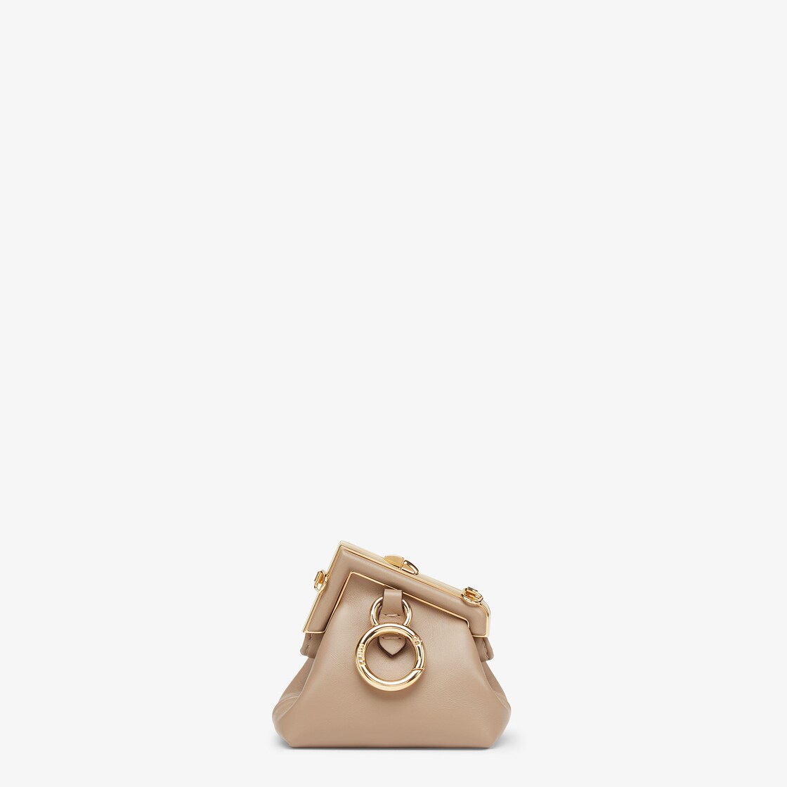 Nano Fendi First Charm Leather Beige - Image 3/4