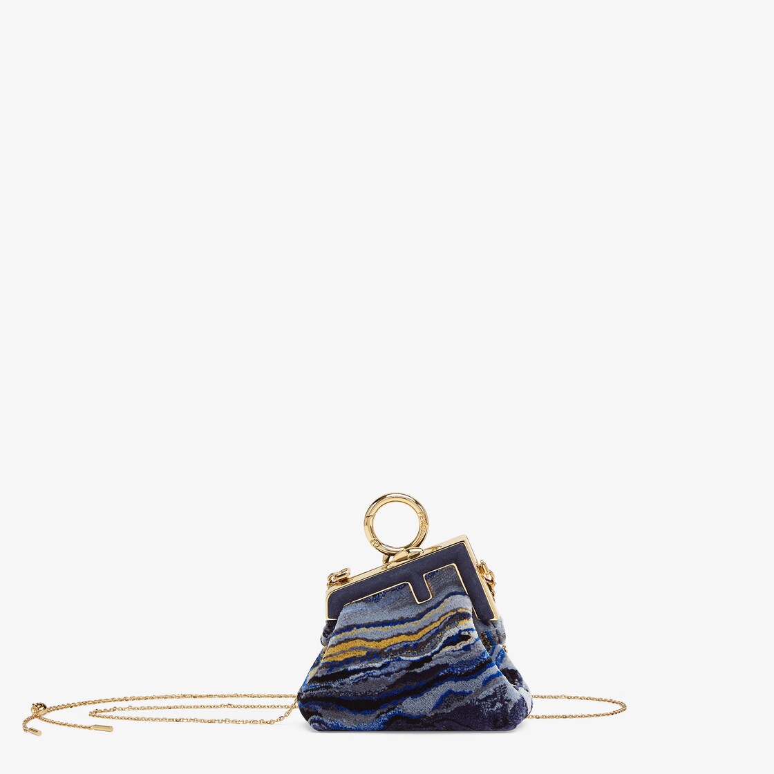 Nano Fendi First Charm - Blue fabric charm | Fendi Nano Fendi First Charm - Blue fabric charm | Fendi